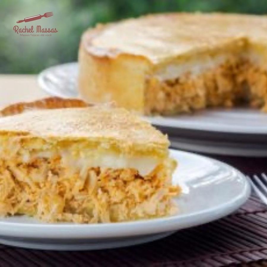 Torta salgada de frango Rachel Massas